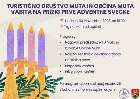 prižig prve adventne svečke